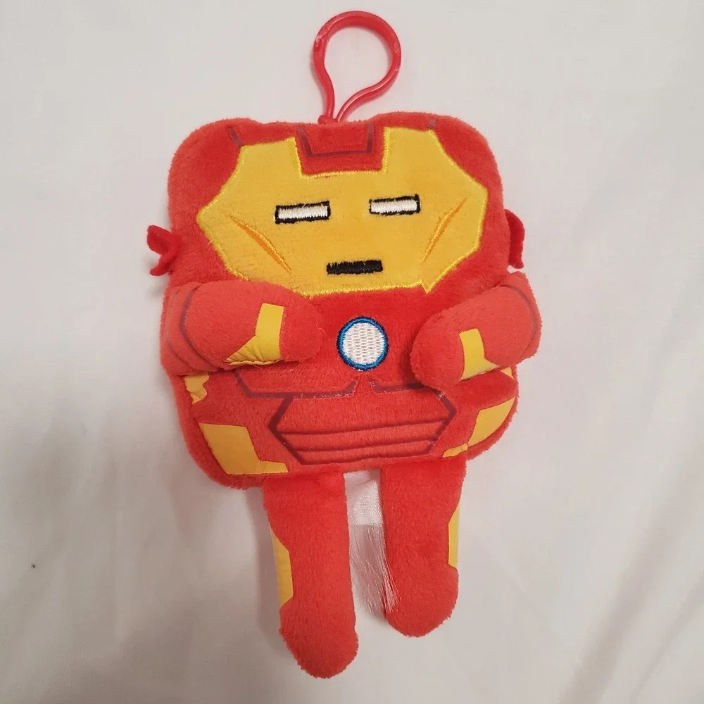 Iron Man Marvel Avengers Clip-On Square Plush, 6